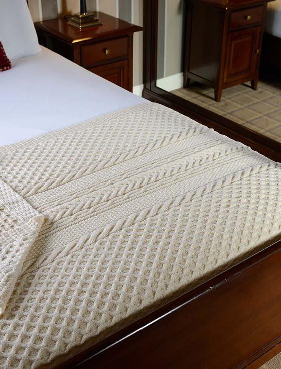 aran cashmere Moore Clan Aran Throw