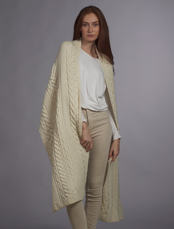 Aran Cashmere Moore Clan Aran Wrap