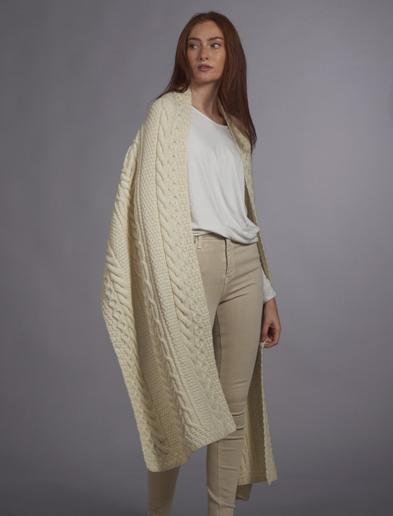Aran Cashmere Moore Clan Aran Wrap