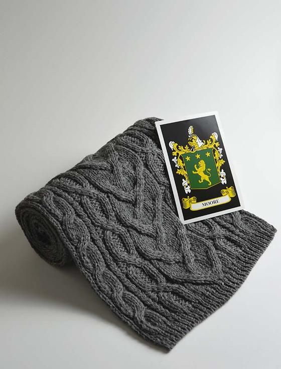 Aran Cashmere Moore Clan Scarf