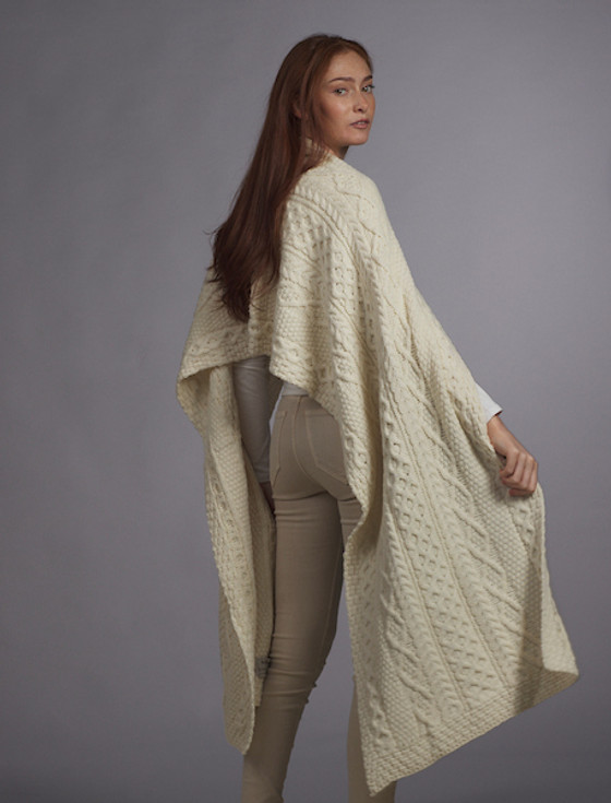 Aran Cashmere Moran Clan Aran Wrap