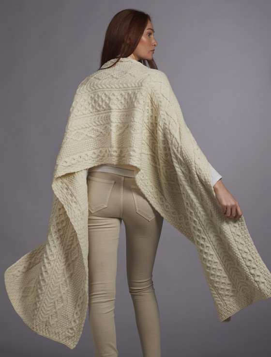Aran Cashmere Moran Clan Aran Wrap