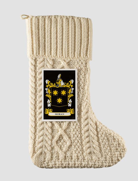 Aran Cashmere Moran Clan Christmas Stocking