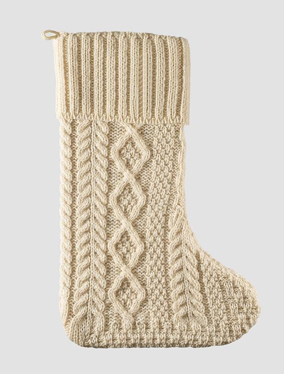 aran cashmere Moran Clan Christmas Stocking