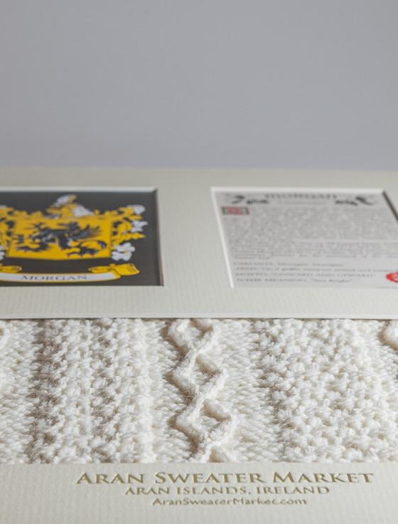 Aran Cashmere Morgan Clan Aran & History Display