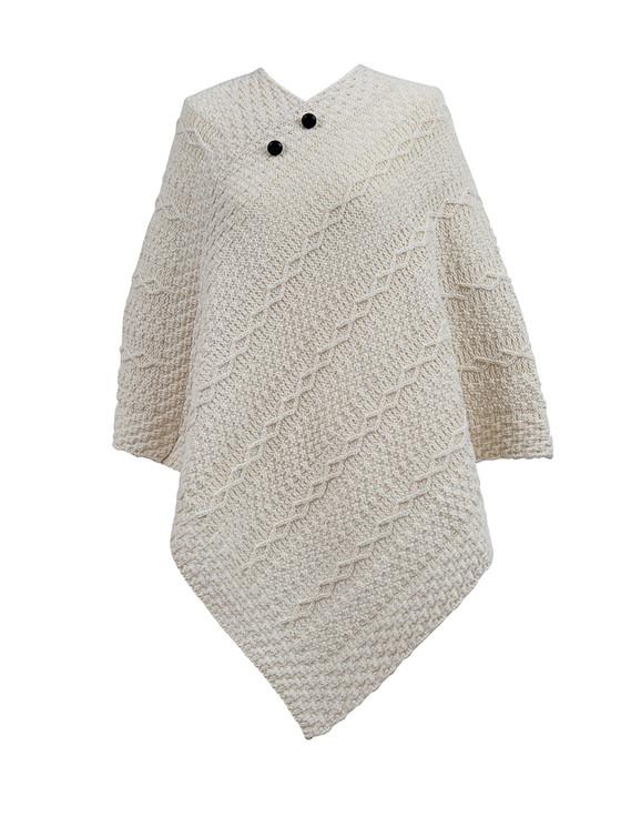 aran cashmere Morgan Clan Aran Poncho