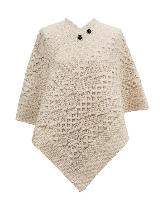aran cashmere Moriarty Clan Aran Poncho