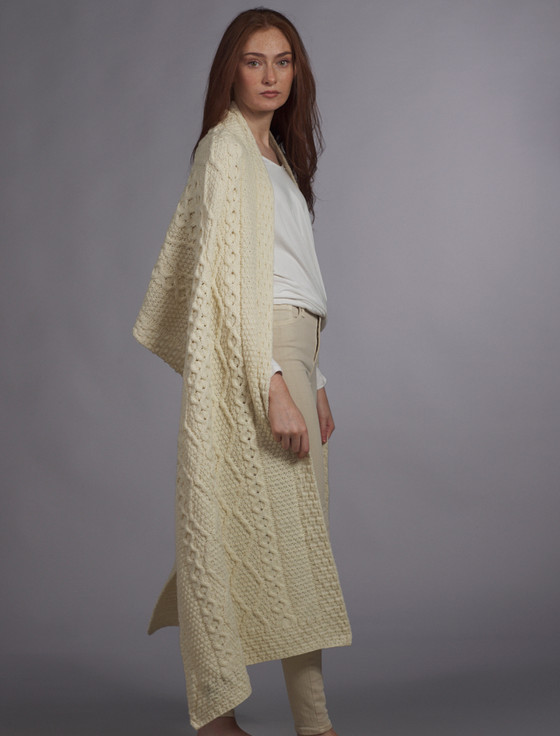 Aran Cashmere Moriarty Clan Aran Wrap