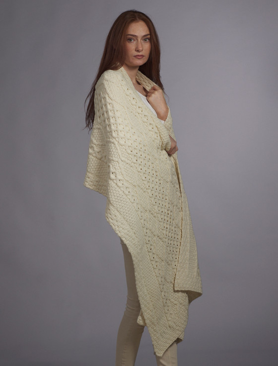 Aran Cashmere Moriarty Clan Aran Wrap