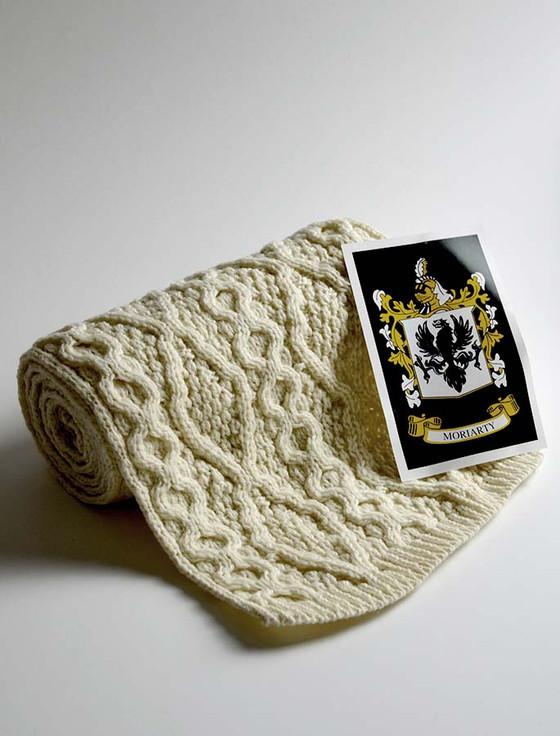 aran cashmere Moriarty Clan Scarf