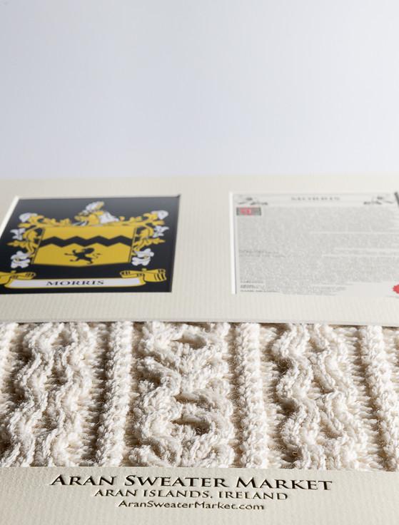 Aran Cashmere Morris Clan Aran & History Display