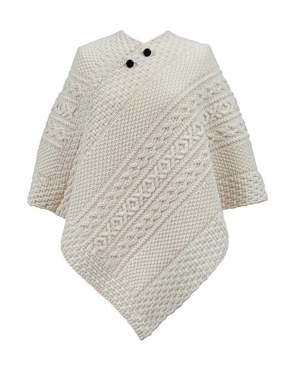 aran cashmere Morris Clan Aran Poncho