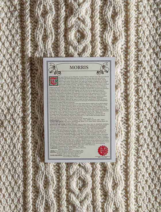 Aran Cashmere Morris Clan Aran Throw