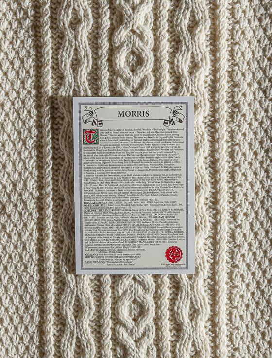 Aran Cashmere Morris Clan Scarf