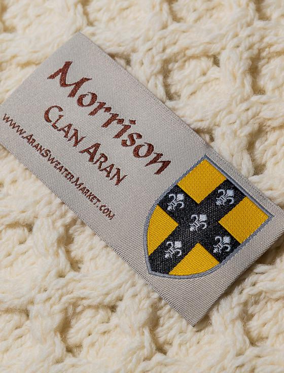 Aran Cashmere Morrison Clan Aran Poncho