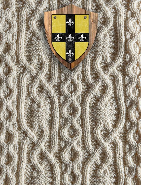 aran cashmere Morrison Clan Aran Throw