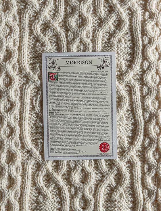 Aran Cashmere Morrison Clan Scarf