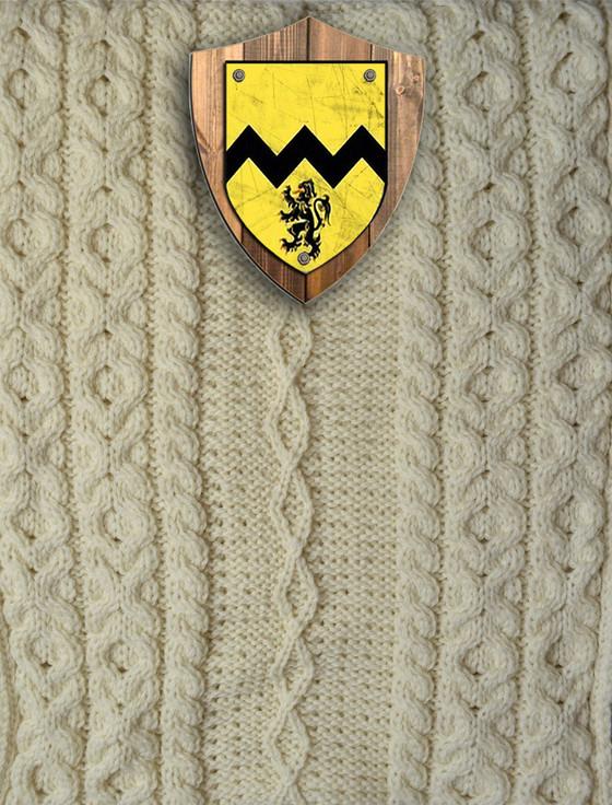 aran cashmere Morrissey Clan Aran Throw