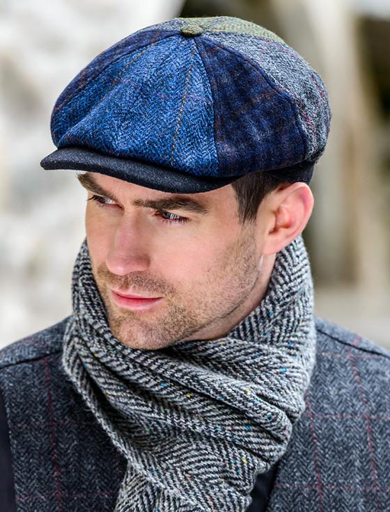 aran cashmere Mucros Driving Patch Cap