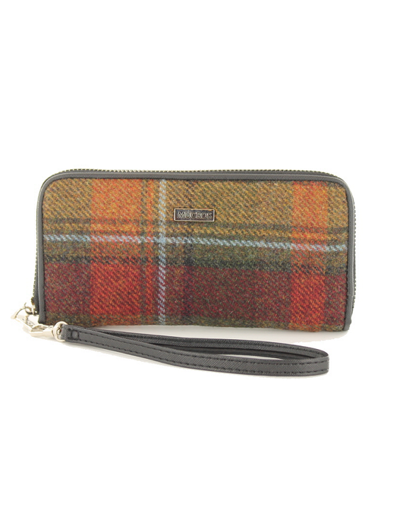 Aran Cashmere Mucros Tweed Purse - Autumn Plaid