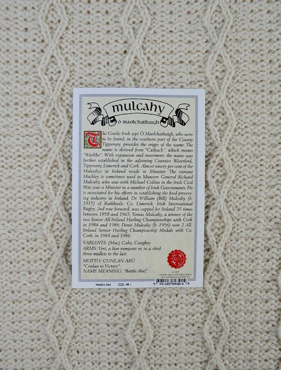 Aran Cashmere Mulcahy Clan Scarf