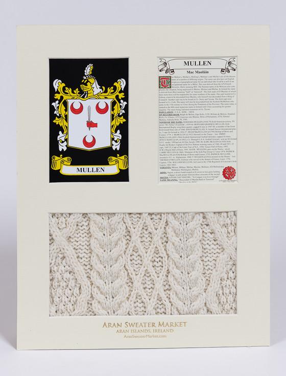 Aran Cashmere Mullen Clan Aran & History Display