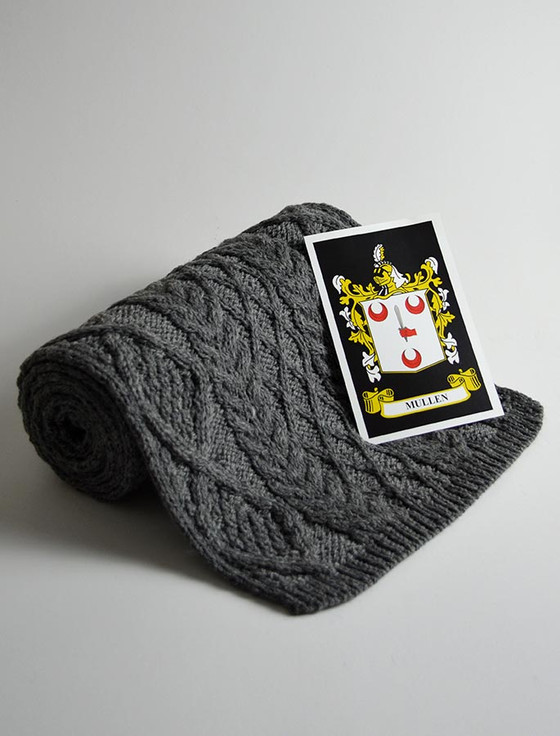 Aran Cashmere Mullen Clan Scarf