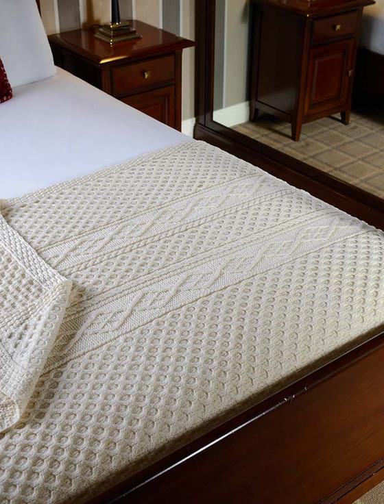 aran cashmere Mulligan Clan Aran Throw