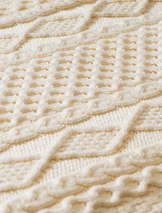 Aran Cashmere Murphy Clan Aran Bed Runner