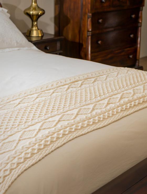 aran cashmere Murphy Clan Aran Bed Runner