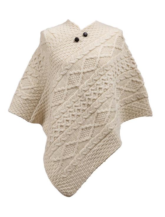 aran cashmere Murphy Clan Aran Poncho