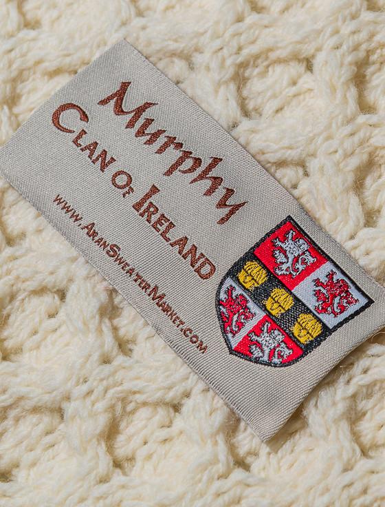 Aran Cashmere Murphy Clan Aran Throw