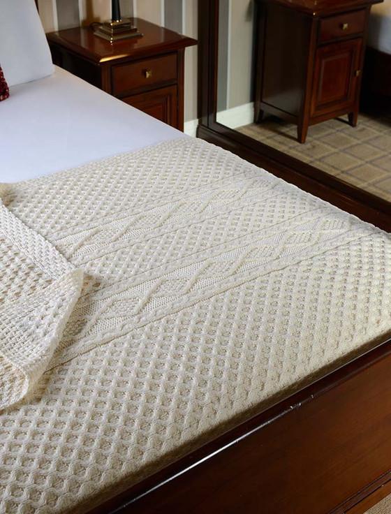 aran cashmere Murphy Clan Aran Throw