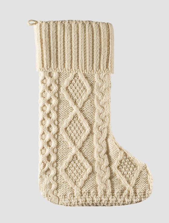 aran cashmere Murphy Clan Christmas Stocking