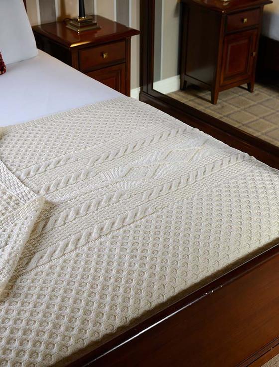 aran cashmere Murray Clan Aran Throw