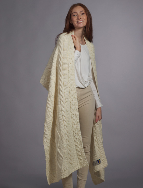 aran cashmere Murray Clan Aran Wrap