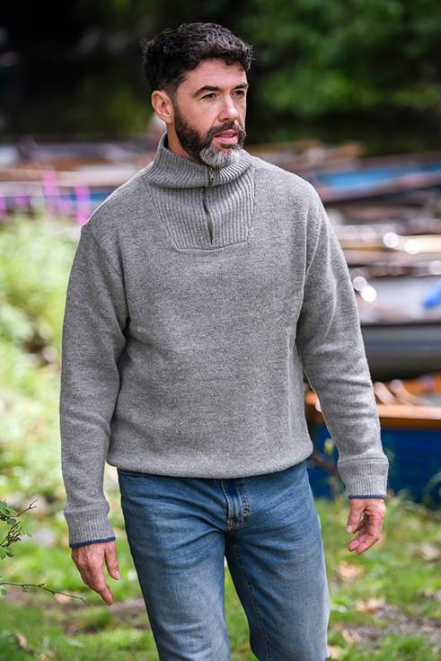 aran cashmere Navigators Half Zi‎p‎