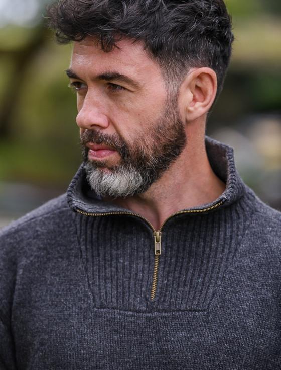 Aran Cashmere Navigators Half Zip
