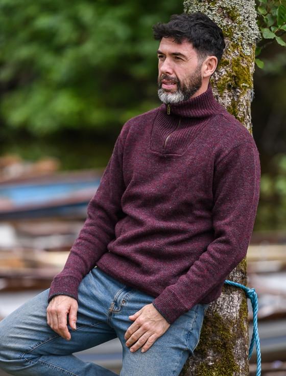 Aran Cashmere Navigators Half Zip