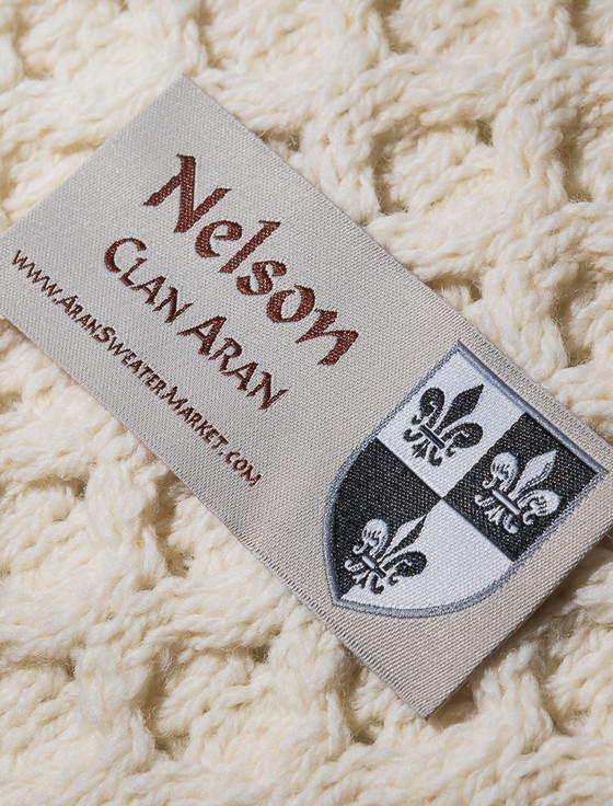 Aran Cashmere Nelson Clan Aran Poncho