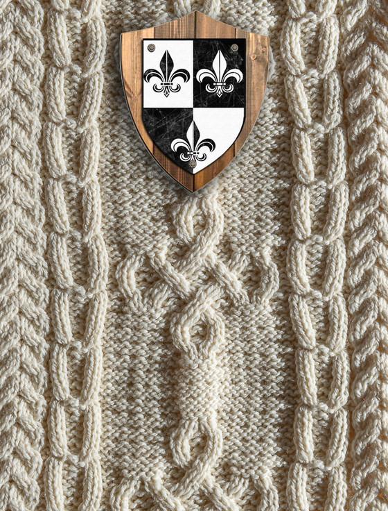 aran cashmere Nelson Clan Aran Throw