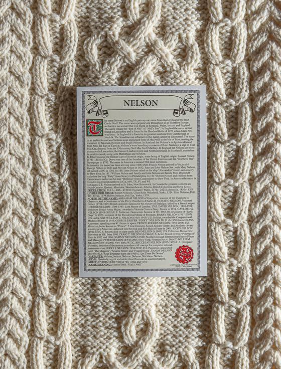 Aran Cashmere Nelson Clan Scarf