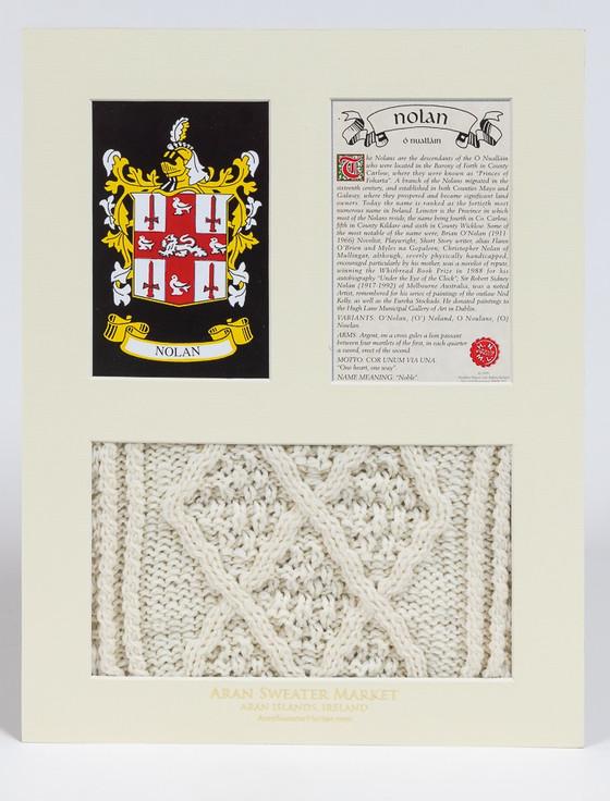 Aran Cashmere Nolan Clan Aran & History Display