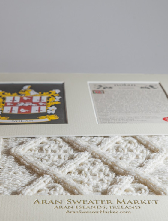 Aran Cashmere Nolan Clan Aran & History Display