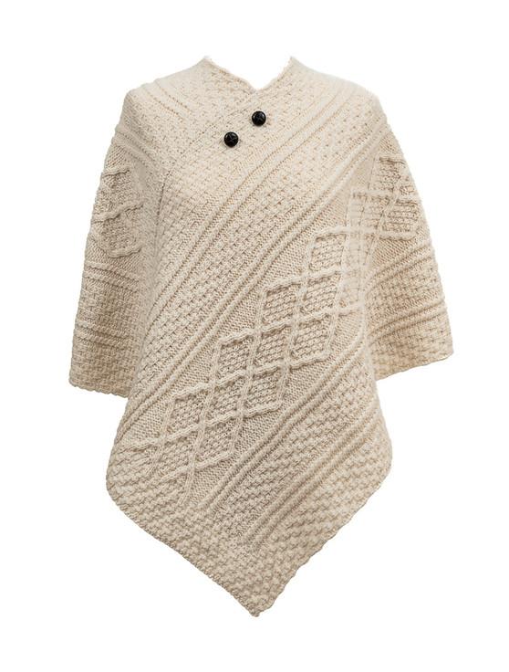 aran cashmere Nolan Clan Aran Poncho