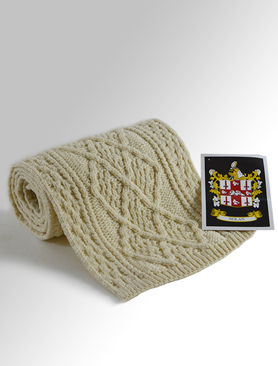 aran cashmere Nolan Clan Scarf