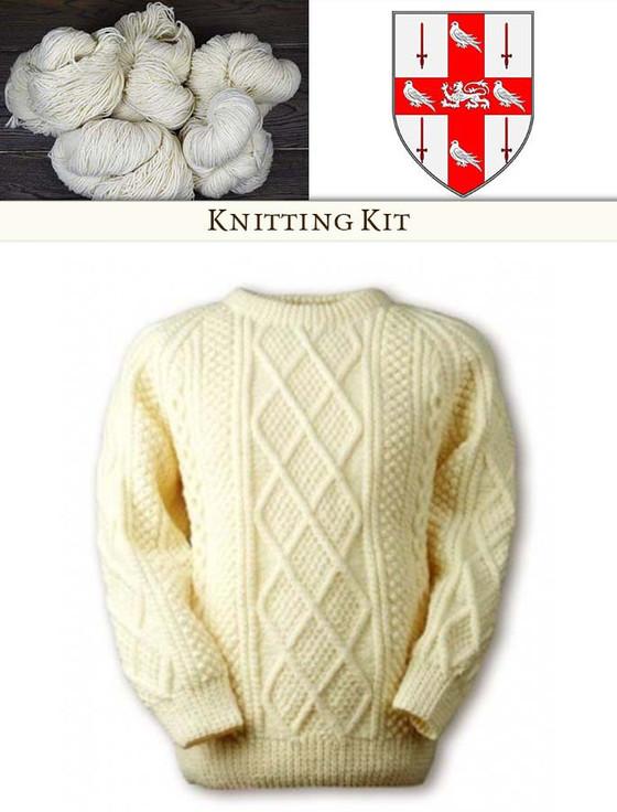 aran cashmere Nolan Knitting Kit