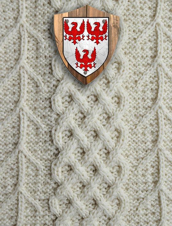 aran cashmere Noonan Clan Aran Throw