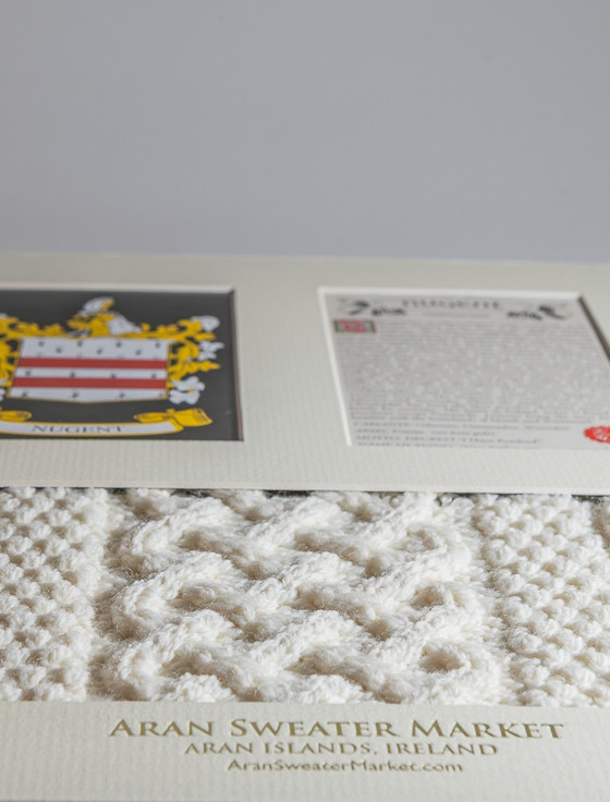 Aran Cashmere Nugent Clan Aran & History Display