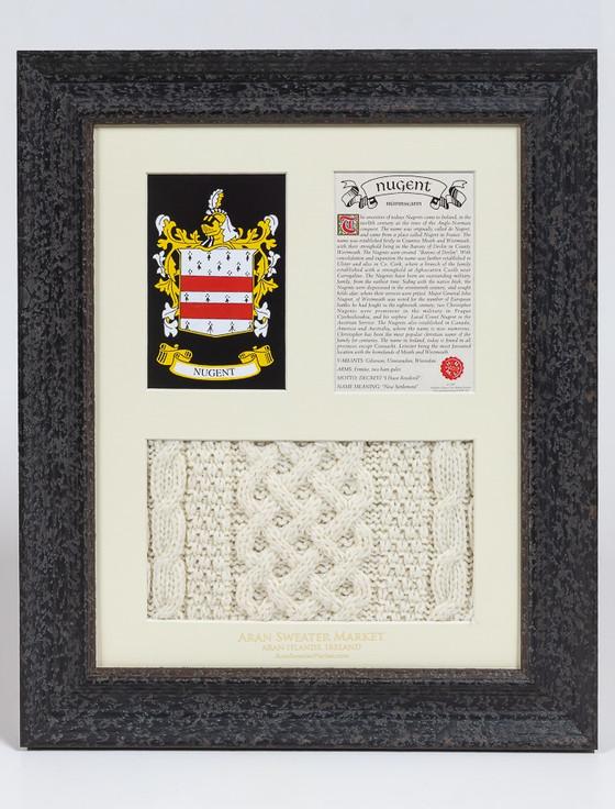 aran cashmere Nugent Clan Aran & History Display